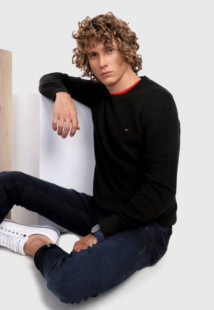 Saco Negro Tommy Jeans