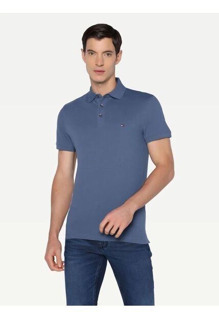 Polo Azul Oscuro 1985 Collection De Corte Slim Tommy Hilfiger