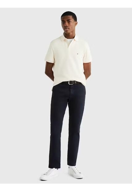 Polo Blanco 1985 De Corte Regular Tommy Hilfiger