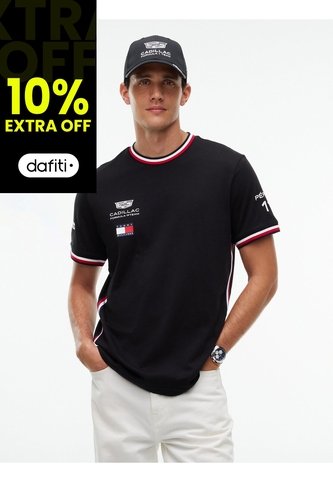 Camiseta Negra TH X Cadillac Formula 1® Team Sergio Pérez 11 Tommy Hilfiger Tommy Hilfiger