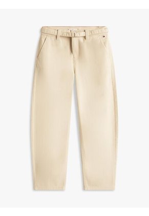 Pantalón Beige Holgado Essential De Pierna Ancha Tommy Hilfiger