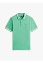 Polo Verde De Corte Regular Ribeteado Con Logo Tommy Jeans de Tommy Hilfiger
