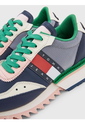 Tenis Deportivas Dentadas Color Block Mujer Tommy Hilfiger