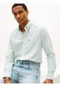 Camisa Verde Oxford Ligera De Corte Regular Tommy Hilfiger de Tommy Hilfiger