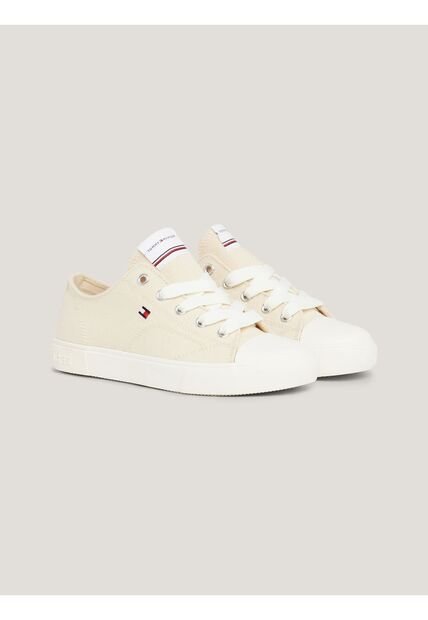 Tenis Casual Para Niño Beige Tommy Hilfiger