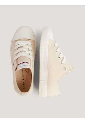 Tenis Casual Para Niño Beige Tommy Hilfiger