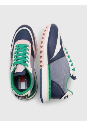 Tenis Deportivas Dentadas Color Block Mujer Tommy Hilfiger