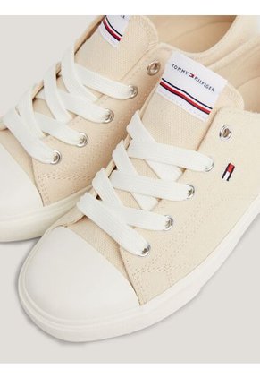 Tenis Casual Para Niño Beige Tommy Hilfiger