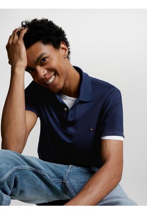 Polo Azul Shawn Mendes De Corte Regular Tommy Hilfiger