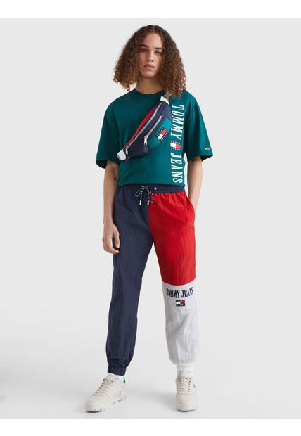 Joggers Bloque De Colores Con Logo Hombre Azul Tommy Jeans