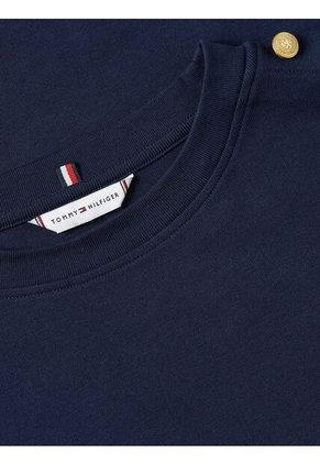 Camiseta Multicolor Con Botones Dorados En El Hombro Tommy Hilfiger