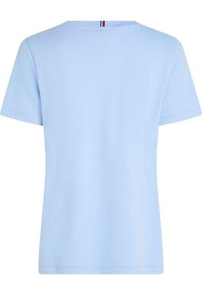 Camiseta Celeste Con Logo Gráfico De Corte Regular Tommy Hilfiger