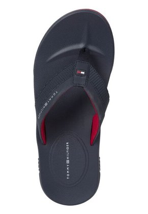 Sandalias Azul Con Logo En Tiras Texturizadas Tommy Hilfiger