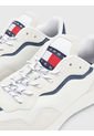 Tenis De Running Color Block Dentadas Hombre Blanco Tommy Hilfiger de Tommy Hilfiger