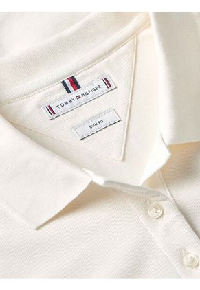 Polo Blanco 1985 Collection Slim De Piqué Tommy Hilfiger