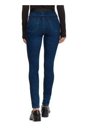 Jeans Skinny Con Logo Mujer Azul Tommy Hilfiger