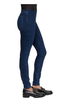Jeans Skinny Con Logo Mujer Azul Tommy Hilfiger