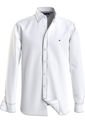 Camisa Blanca Oxford Con Logo Para Hombre Tommy Hilfiger de Tommy Hilfiger