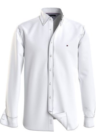 Camisa Blanca Oxford Con Logo Para Hombre Tommy Hilfiger Tommy Hilfiger