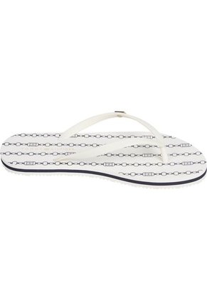 Sandalias Blanco Con Logo Esmaltado Tommy Hilfiger