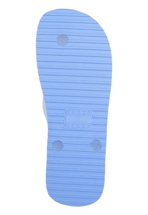 Sandalias Celeste Con Suela Dentada Y Logo Tommy Hilfiger