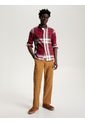 Camisa Oxford Slim De Tartán Hombre Rojo Tommy Hilfiger de Tommy Hilfiger