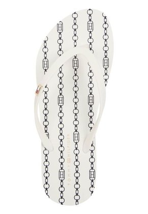 Sandalias Blanco Con Logo Esmaltado Tommy Hilfiger