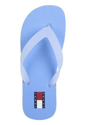 Sandalias Celeste Con Suela Dentada Y Logo Tommy Hilfiger