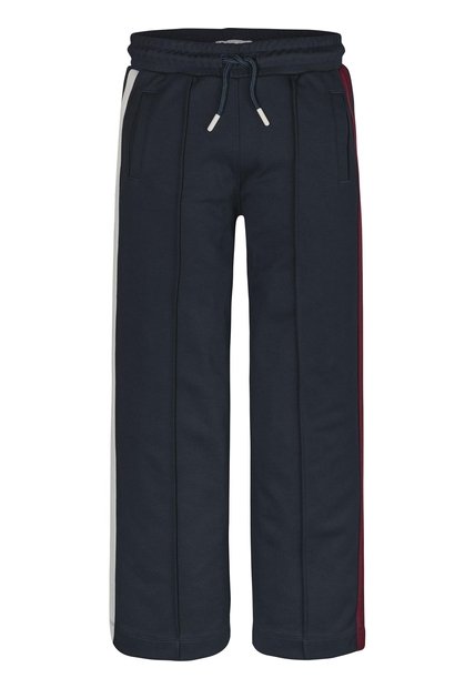 Pantalón Azul De Chándal Ancho Con Rayas Laterales Tommy Hilfiger