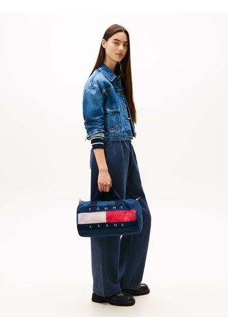 Bolso Azul Mini Duffle Denim Con Logo Tommy Hilfiger Tommy Hilfiger