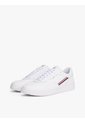 Tenis Blanco De Cuero Con Suela De Tacos Tommy Hilfiger de Tommy Hilfiger