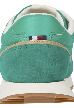 Tenis Verde De Running Con Mezcla De Cuero Tommy Hilfiger