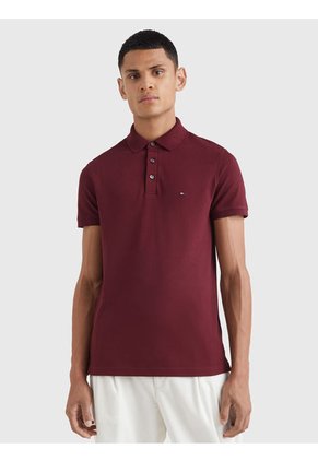 Polo 1985 Collection De Piqué Y Corte Slim Rojo Tommy Hilfiger