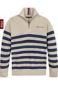 Súeter Niño De Cuello Alto Con Rayas Beige Tommy Hilfiger de Tommy Hilfiger