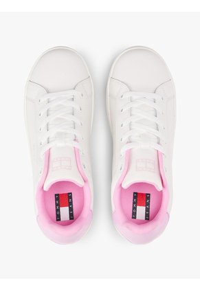 Tenis Blanco Con Plataforma Y Suela Dentada Tommy Hilfiger