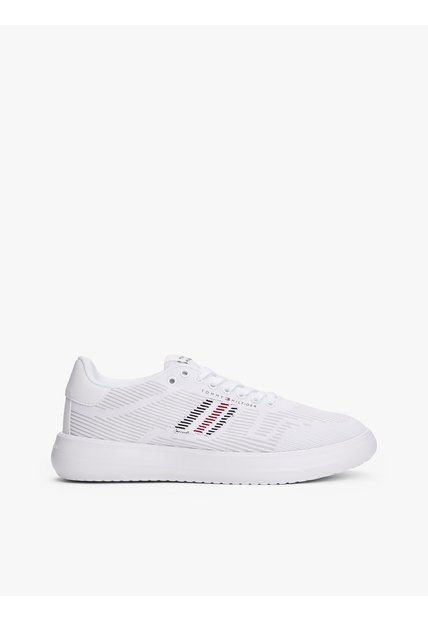 Tenis Blanco De Punto Con Suela Dentada Tommy Hilfiger