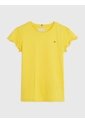 Camiseta Amarilla Essential De Corte Slim Con Volantes Tommy Hilfiger de Tommy Hilfiger