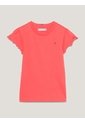 Camiseta Roja Essential De Corte Slim Con Volantes Tommy Hilfiger de Tommy Hilfiger