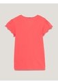 Camiseta Roja Essential De Corte Slim Con Volantes Tommy Hilfiger de Tommy Hilfiger