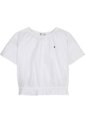 Top Blanco De Manga Corta En Tejido Seersucker Tommy Hilfiger de Tommy Hilfiger