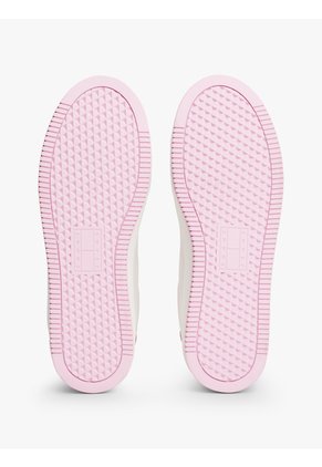 Tenis Blanco Con Plataforma Y Suela Dentada Tommy Hilfiger