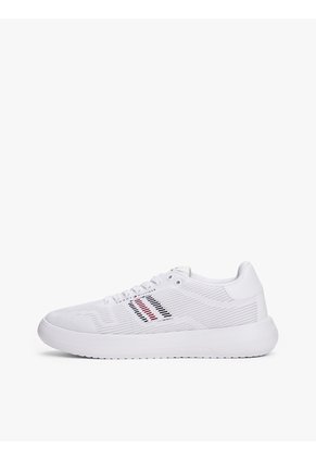 Tenis Blanco De Punto Con Suela Dentada Tommy Hilfiger