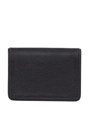 Tarjetero Negro De Cuero Con Compartimiento Principal Tommy Hilfiger