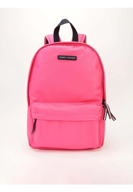 Morral Rosa Grande Con Logo Tommy Hilfiger