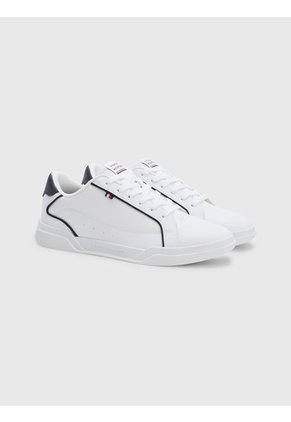 Tenis Con Cordones Y Suela Cupsole Hombre Blanco Tommy Hilfiger