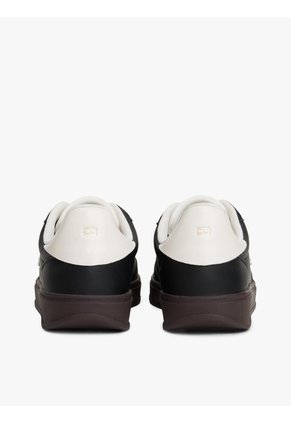 Tenis Negro Heritage De Cuero Brillante Tommy Hilfiger
