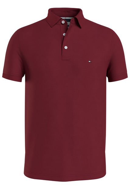 Polo 1985 Collection De Piqué Y Corte Slim Rojo Tommy Hilfiger