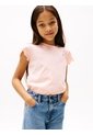 Camiseta Beige Essential De Corte Slim Con Volantes Tommy Hilfiger de Tommy Hilfiger