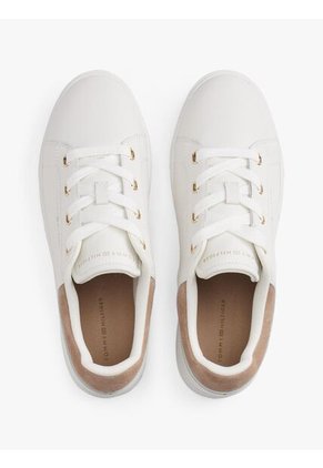 Tenis Blanco De Cuero Con Suela Cupsole Tommy Hilfiger