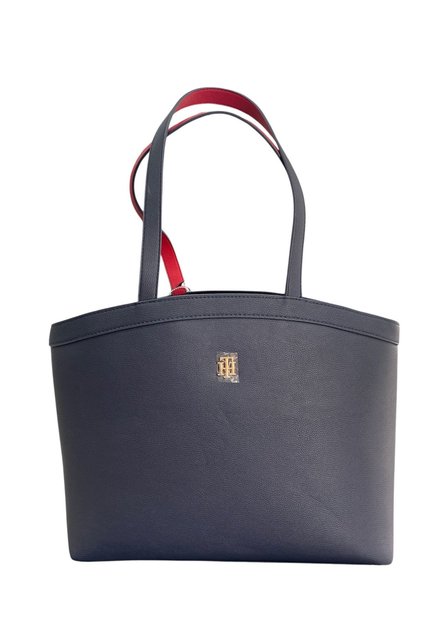Bolso Azul Tote De Acabado Liso Tommy Hilfiger